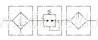 Three Combination Air Source Treatment Unit